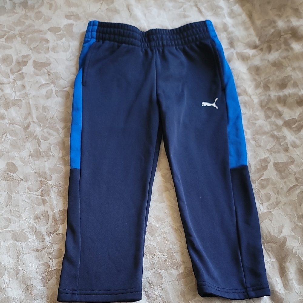 Puma Kids' Joggers in Black and Blue